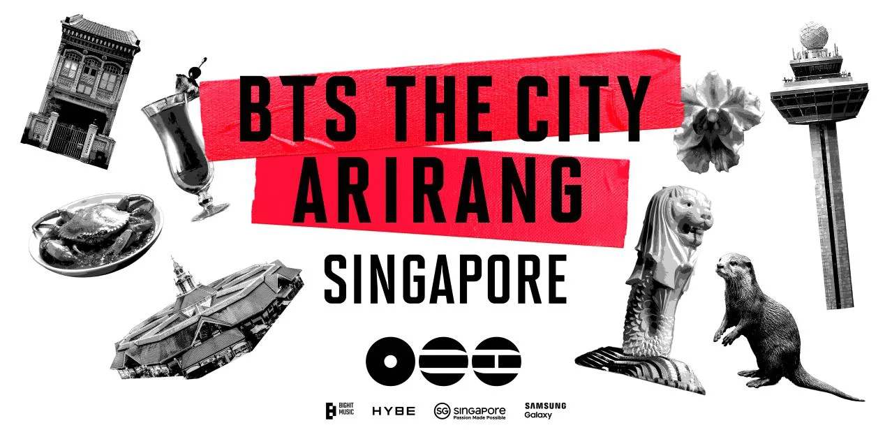 BTS THE CITY ARIRANG SINGAPOREの開催を告知する公式ビジュアル