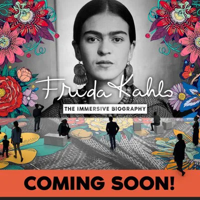 Frida Kahlo The Life of an Iconの投影展示