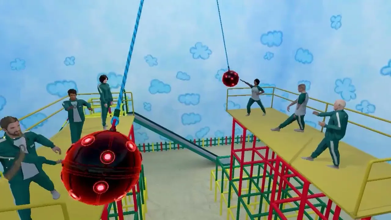Sandbox VRの公式動画で紹介された複数人参加型VR作品のプレー画面